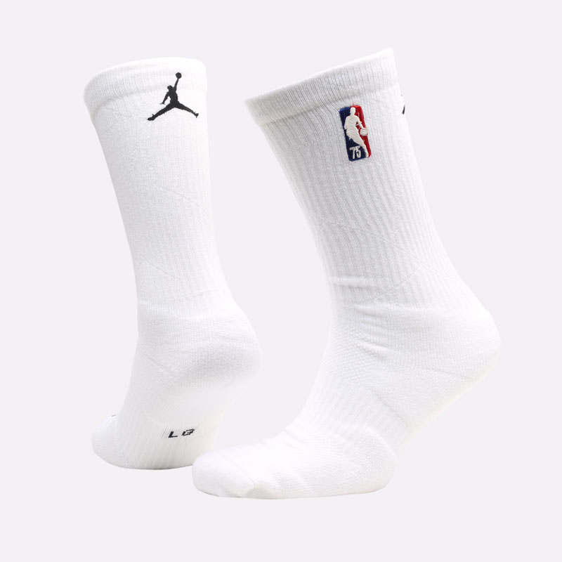 мужские белые носки Jordan NBA Crew 75 DM3849-100 - цена, описание, фото 1