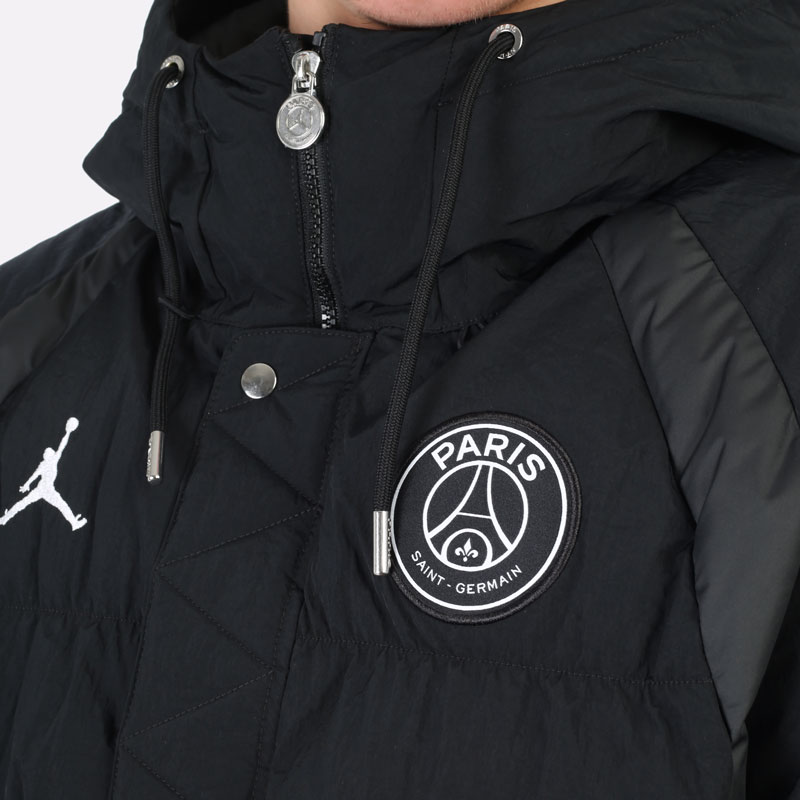мужская черная куртка Jordan Paris Saint-Germain Puffer Jacket DB6494-010 - цена, описание, фото 2