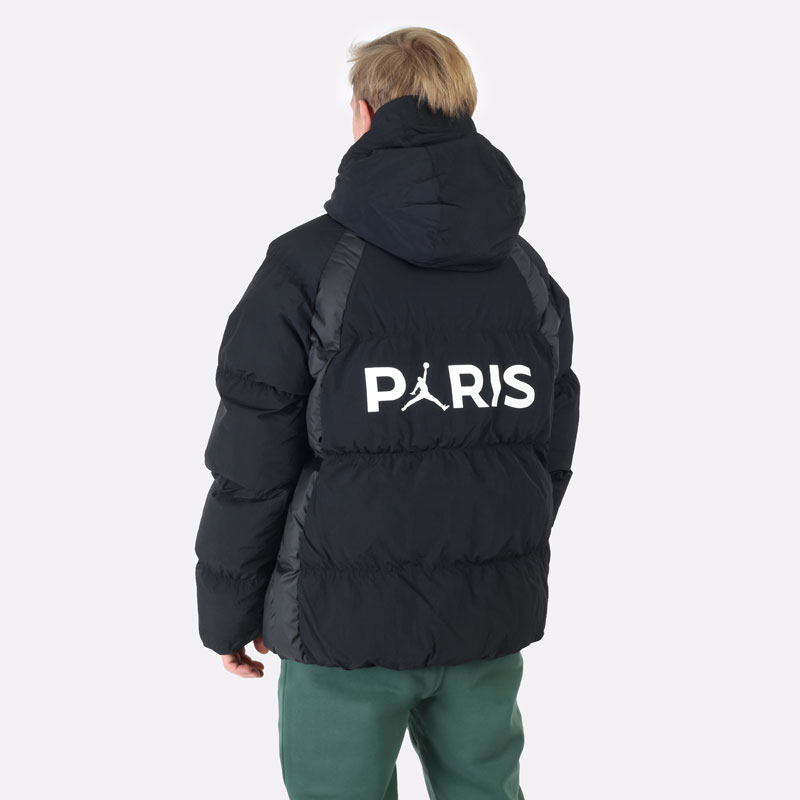 мужская черная куртка Jordan Paris Saint-Germain Puffer Jacket DB6494-010 - цена, описание, фото 4
