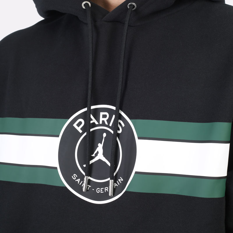Мужская толстовка Jordan Paris Saint-Germain Fleece Pullover Hoodie (DJ3928-010)  - цена, описание, фото 2