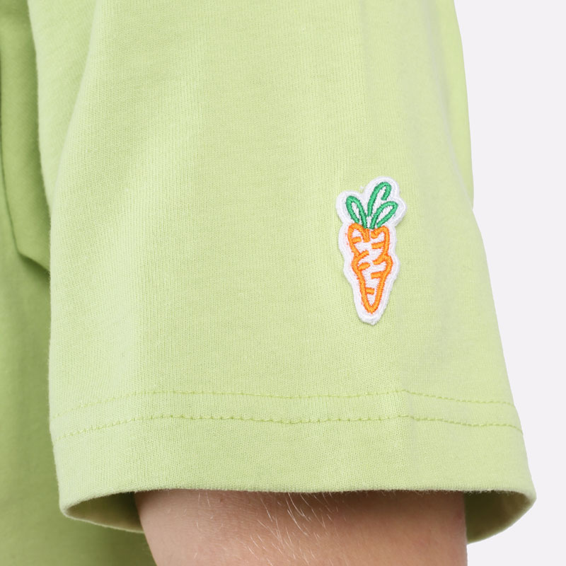 мужская салатовая футболка DC SHOES Carrots Tee ADYZT05119-GDZ0-GDZ0 - цена, описание, фото 2