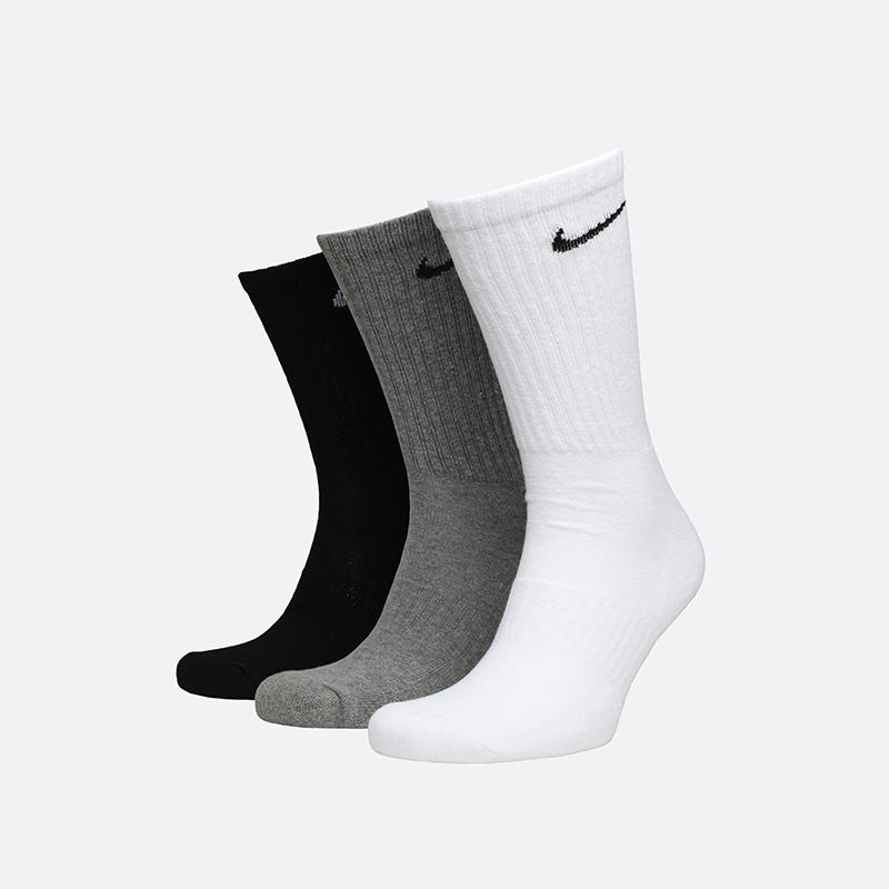 мужские белые носки Nike Everyday Cushion Crew Socks (3 Pairs) SX7664-964 - цена, описание, фото 1