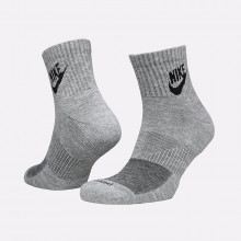 мужские серые носки Nike Everyday Plus Cushioned Ankle (2 Pairs)