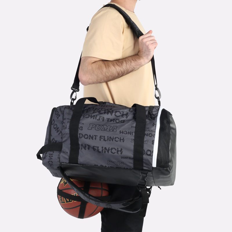  серая сумка PUMA Basketball Pro Duffle 07798804 - цена, описание, фото 1