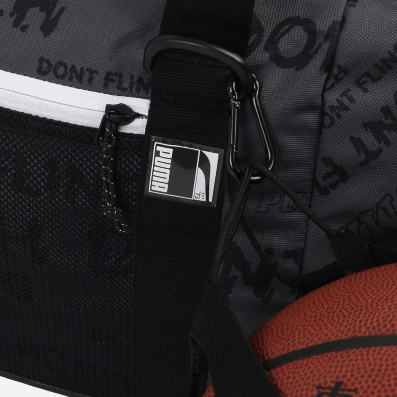 серая сумка PUMA Basketball Pro Duffle 07798804 - цена, описание, фото 6