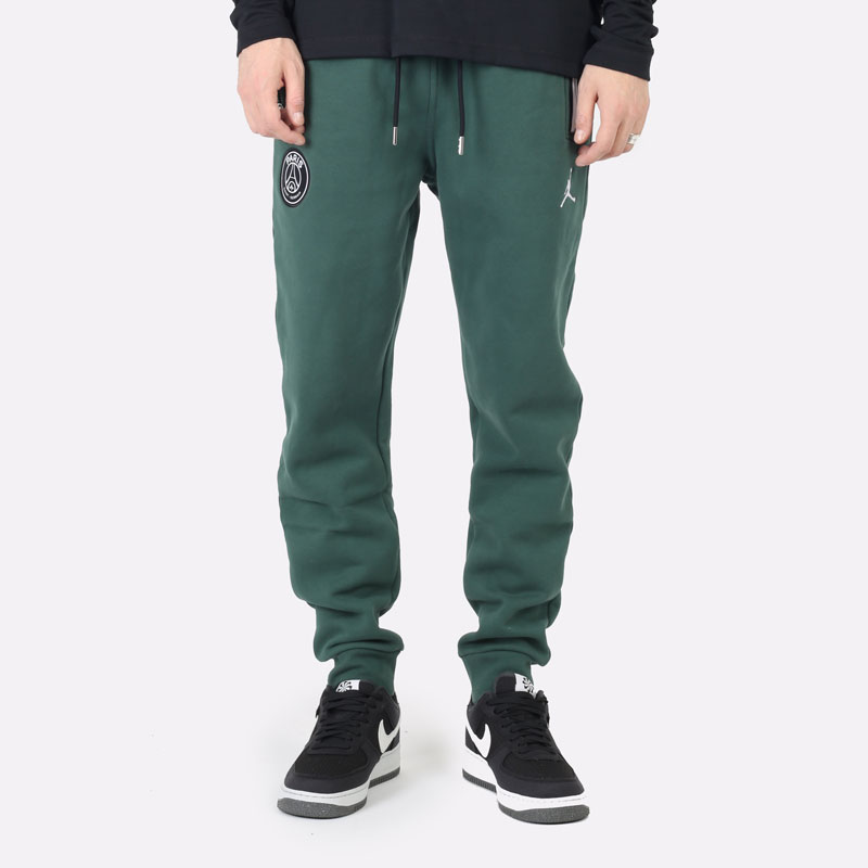 мужские зеленые брюки Jordan Paris Saint-Germain Statement Fleece Pants DB6504-333 - цена, описание, фото 5