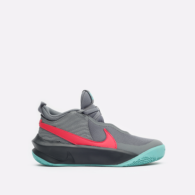 женские серые баскетбольные кроссовки Nike Team Hustle D 10 (GS) CW6735-008 - цена, описание, фото 1