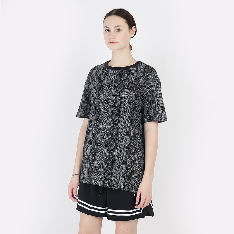 женская серая футболка Nike Basketball T-Shirt DN3051-100 - цена, описание, фото 1