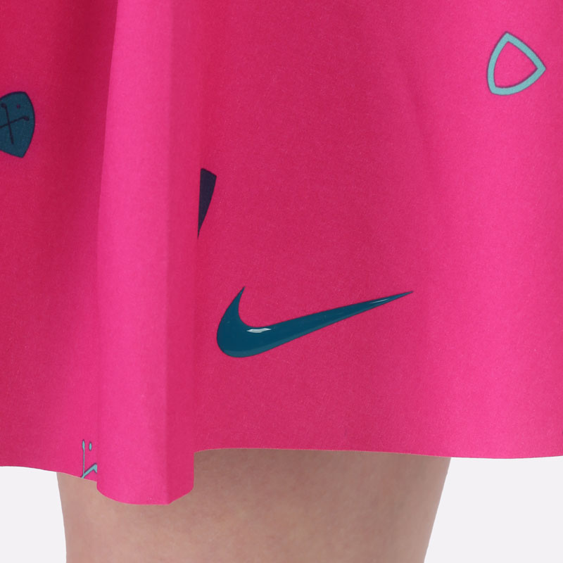 женская розовая юбка Nike Club Skirt Long Printed Golf Skirt DH2062-621 - цена, описание, фото 2