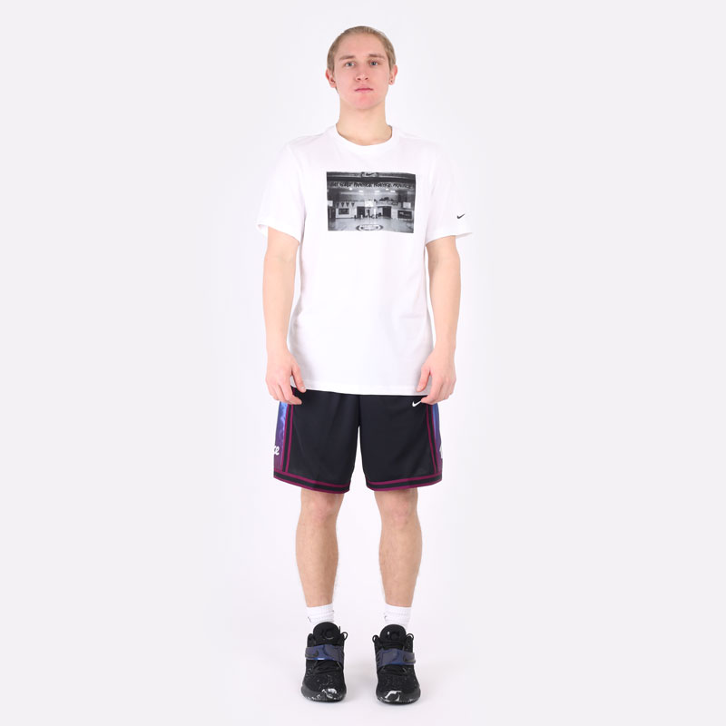 мужская белая футболка Nike Dri-FIT Photo Basketball T-Shirt DN3041-100 - цена, описание, фото 6