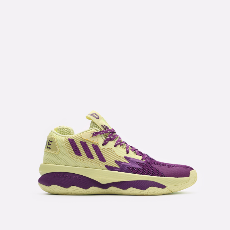 мужские желтые баскетбольные кроссовки adidas Dame 8 GY0383 - цена, описание, фото 1