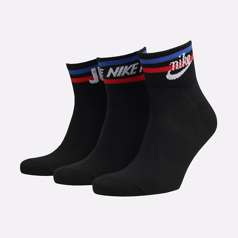 мужские черные носки Nike Move To Zero Sox (3 Pairs) DX5080-010 - цена, описание, фото 1