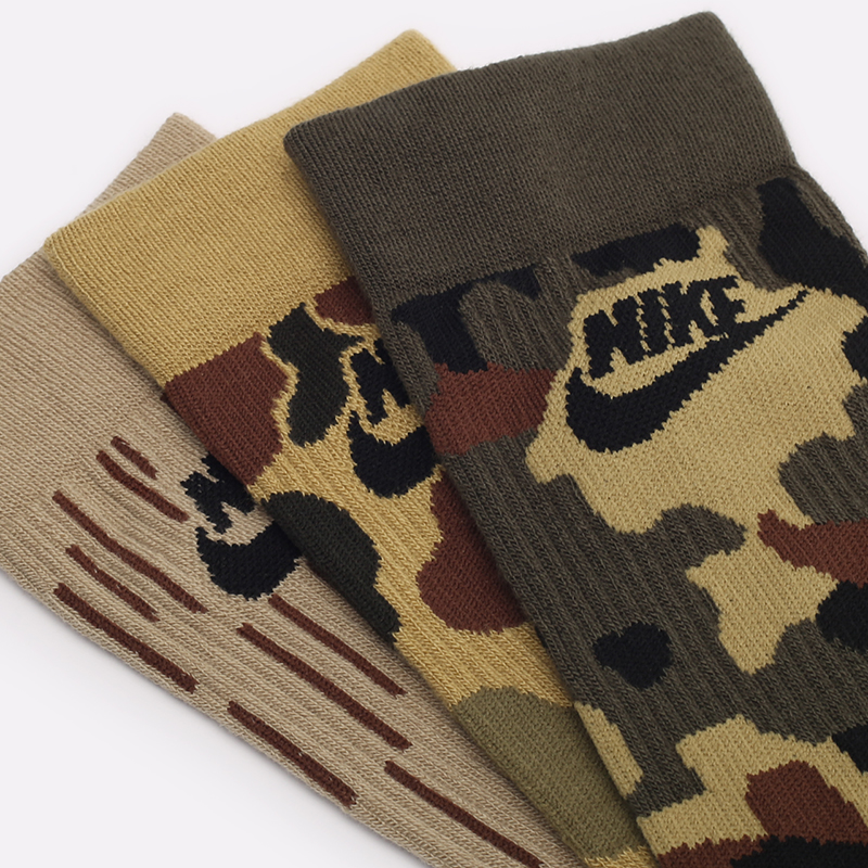 мужские зеленые носки Nike Everyday Essential Crew Socks (3 Pairs) DH3414-903 - цена, описание, фото 3