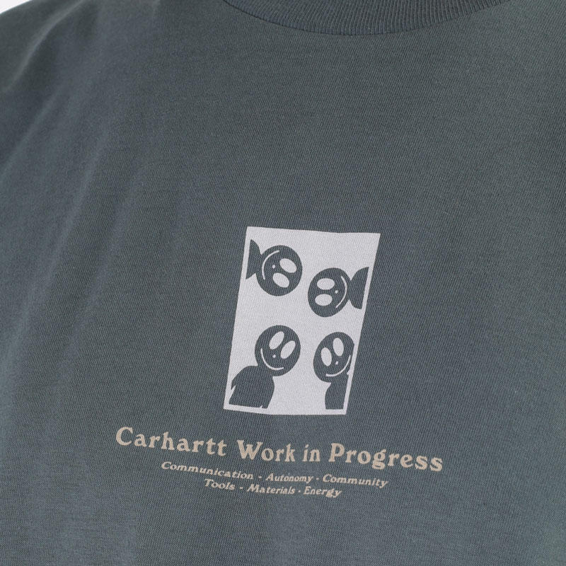 Лонгслив Carhartt WIP L/S Dome T-Shirt (I029982-hemlock green)  - цена, описание, фото 4