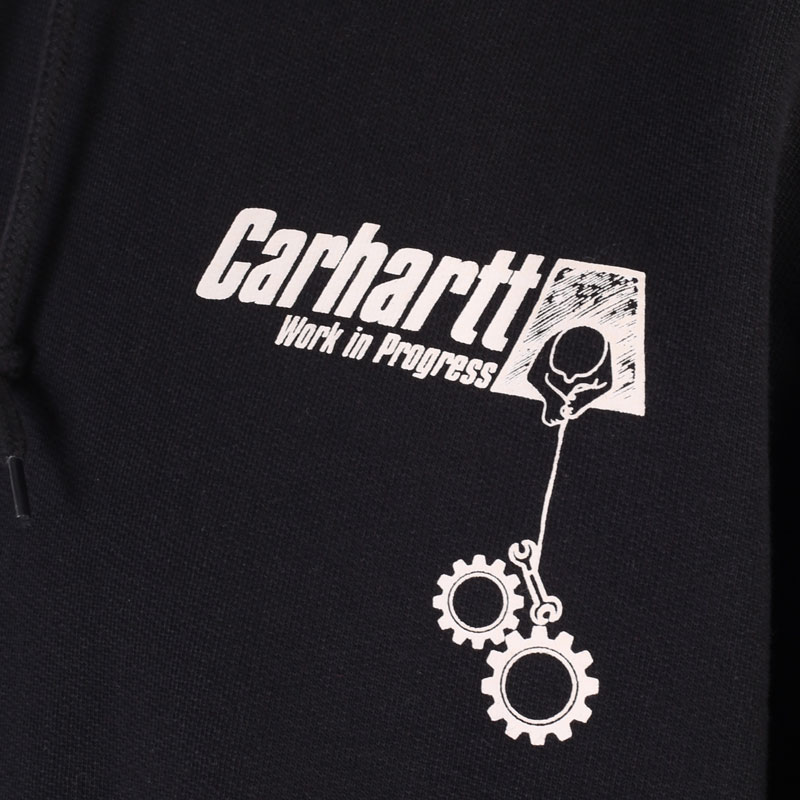 мужская черная толстовка Carhartt WIP Hd Scramble Sweat I029952-black/white - цена, описание, фото 9