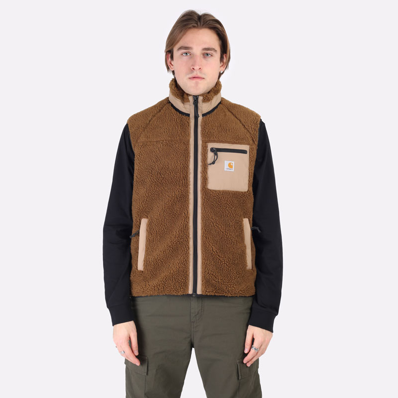 Мужской жилет Carhartt WIP Prentis Vest Liner (I026719-tawny/leather)  - цена, описание, фото 7