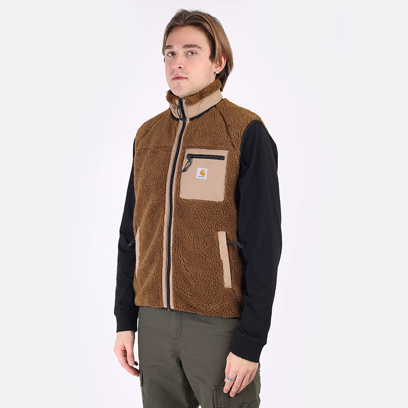 Мужской жилет Carhartt WIP Prentis Vest Liner (I026719-tawny/leather)  - цена, описание, фото 1
