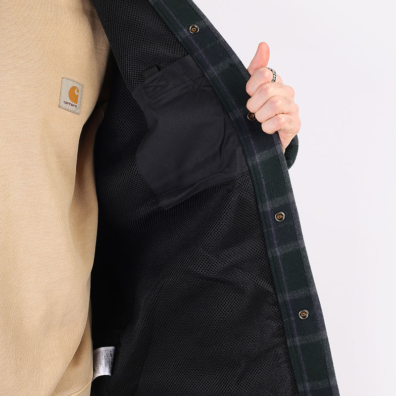 мужская куртка Carhartt WIP Blaine Jacket  (I029478-bl check grove)  - цена, описание, фото 10