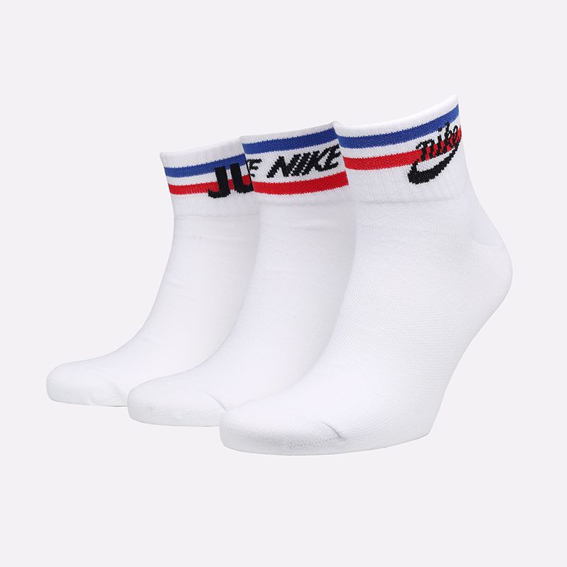 мужские белые носки Nike Move To Zero Sox (3 Pairs) DX5080-100 - цена, описание, фото 1