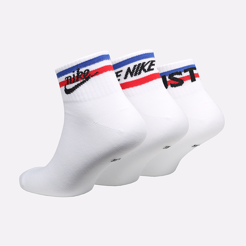 мужские белые носки Nike Move To Zero Sox (3 Pairs) DX5080-100 - цена, описание, фото 2