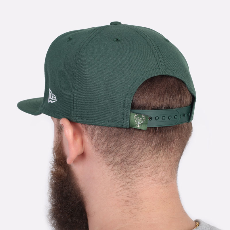 мужская зеленая кепка Newera Milwaukee Bucks 60182882-OTC - цена, описание, фото 2
