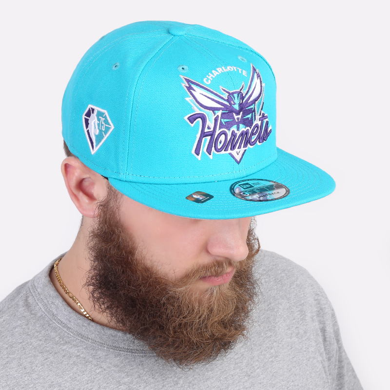  голубая кепка Newera Charlotte Hornets 60182894-OTC - цена, описание, фото 1