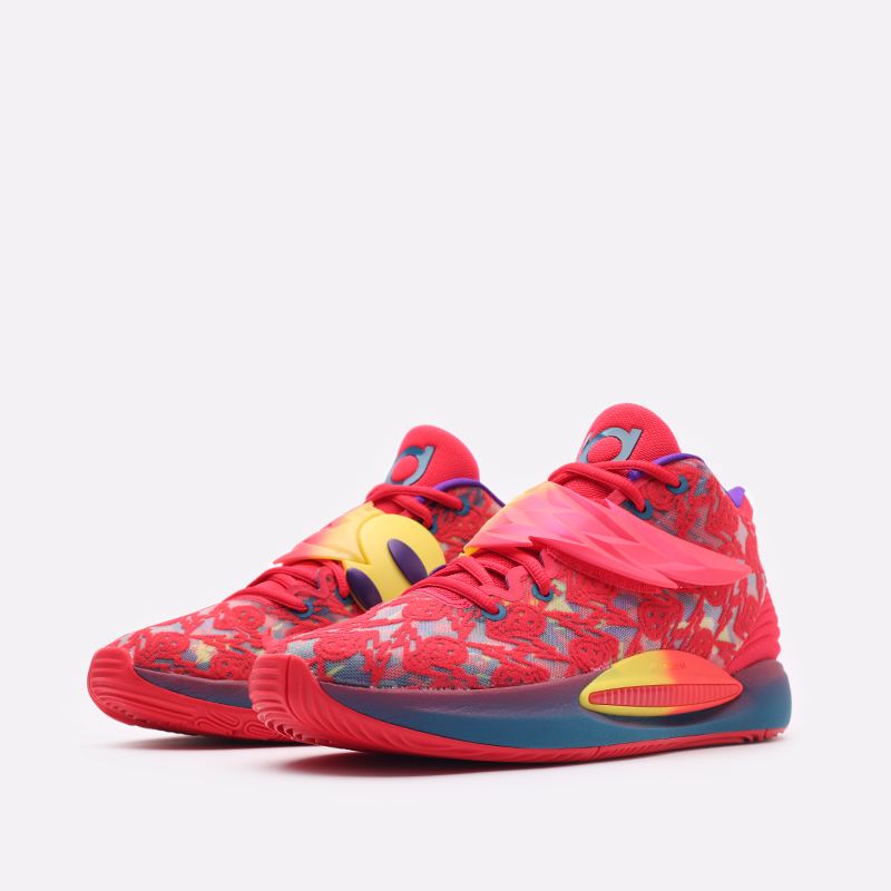 мужские красные баскетбольные кроссовки Nike KD14 DO6903-600 - цена, описание, фото 4