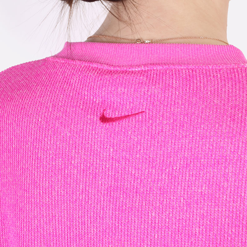 женская розовая толстовка Nike Dri-FIT Victory Long-Sleeve Golf Crew Top DH2085-642 - цена, описание, фото 5