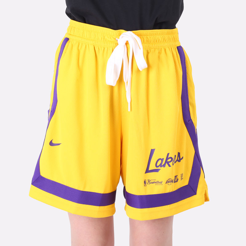 женские желтые шорты  Nike Los Angeles Lakers Women's Nike Dri-FIT NBA Shorts DH8422-728 - цена, описание, фото 5