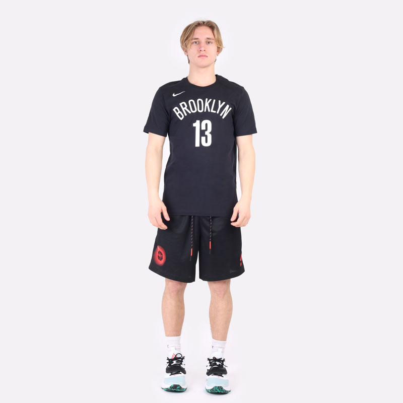 мужская черная футболка Nike NBA Brooklyn Nets James Harden T-Shirt CV8504-011 - цена, описание, фото 5
