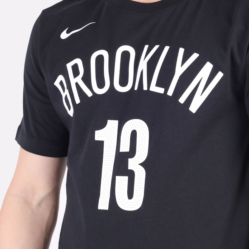 мужская черная футболка Nike NBA Brooklyn Nets James Harden T-Shirt CV8504-011 - цена, описание, фото 2