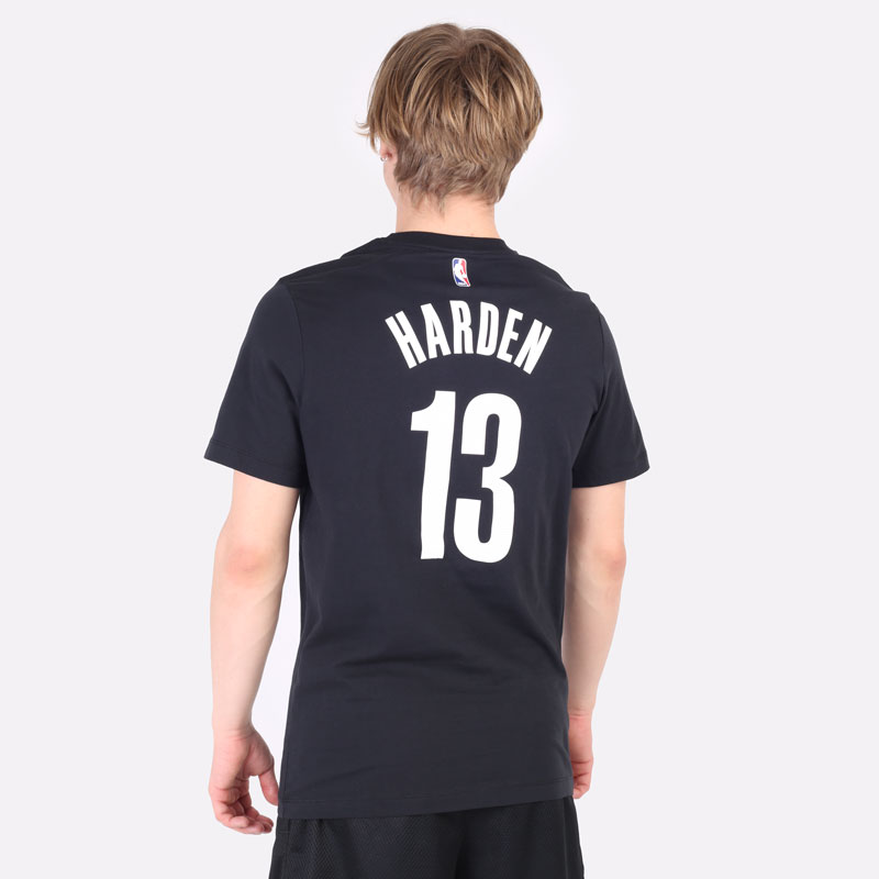 мужская черная футболка Nike NBA Brooklyn Nets James Harden T-Shirt CV8504-011 - цена, описание, фото 3