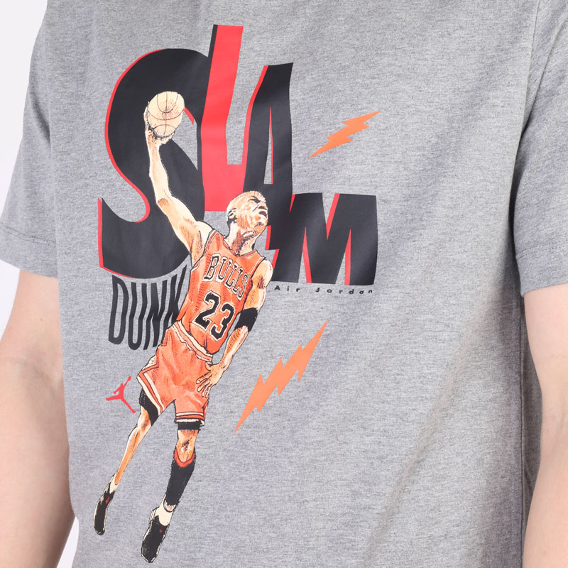 мужская серая футболка Jordan Game 5 T-Shirt DH8948-091 - цена, описание, фото 2