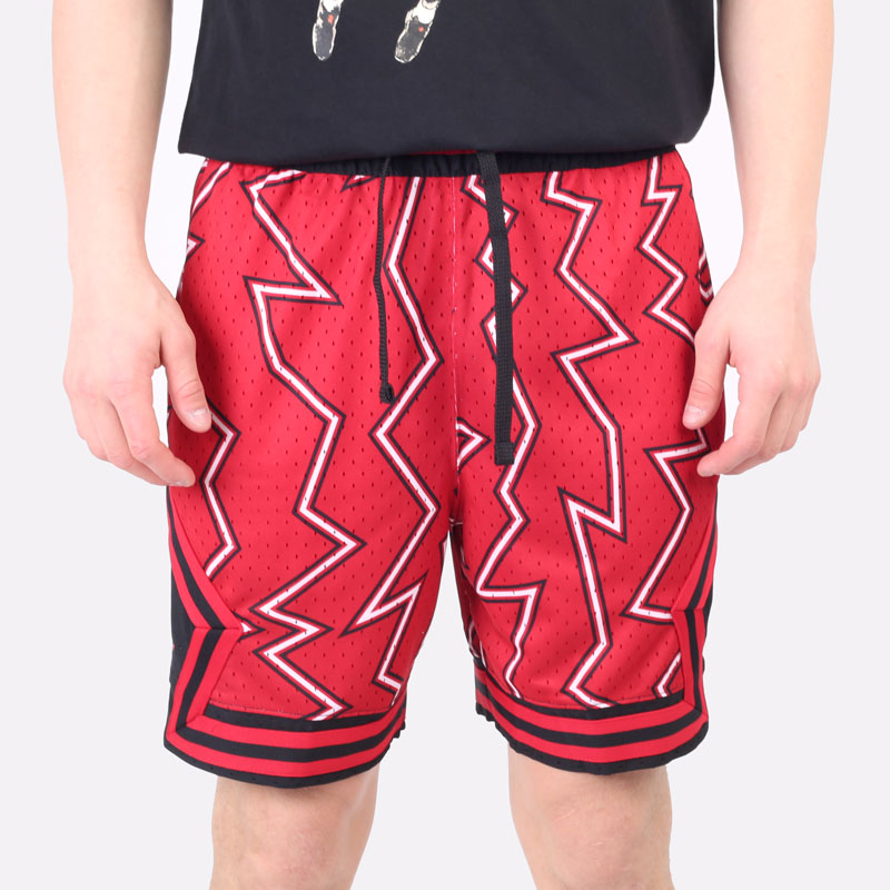 мужские красные шорты  Jordan Dri-FIT Air Printed Diamond Shorts DH9079-687 - цена, описание, фото 5