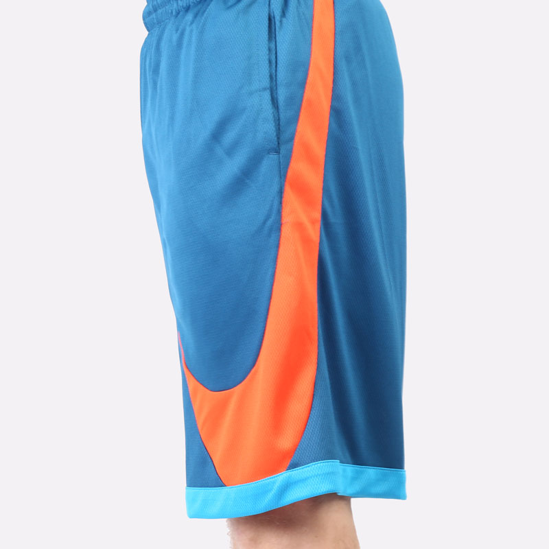 мужские синие шорты  Nike Dri-FIT Basketball Shorts Laser Blue DH6763-404 - цена, описание, фото 2