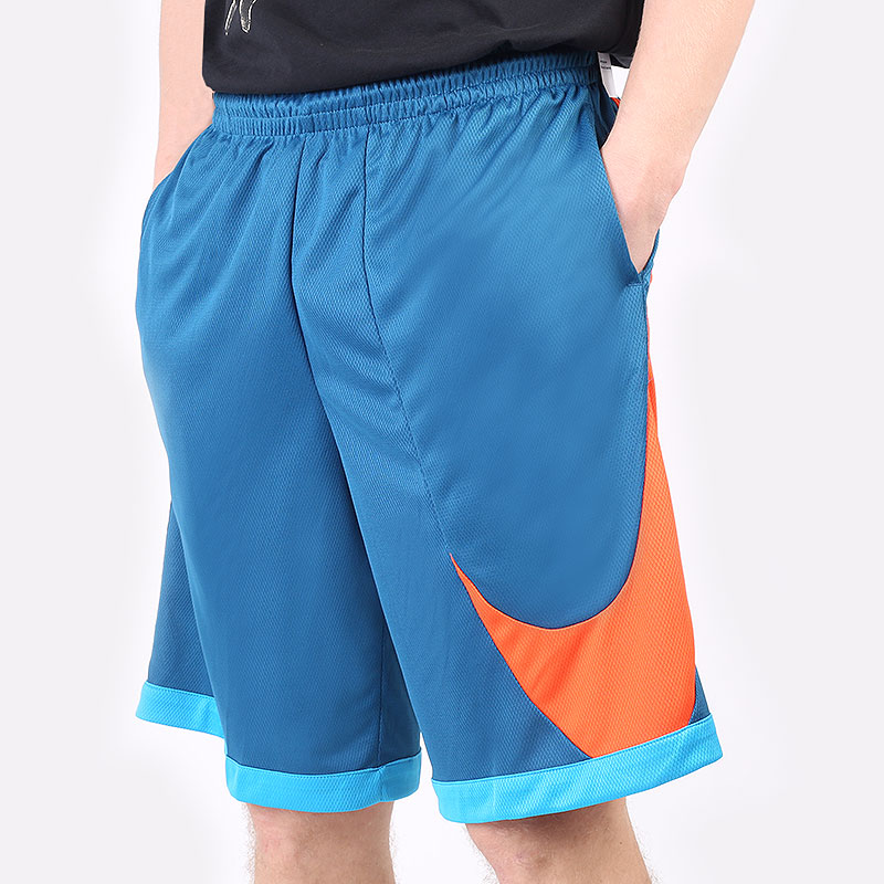 мужские синие шорты  Nike Dri-FIT Basketball Shorts Laser Blue DH6763-404 - цена, описание, фото 1