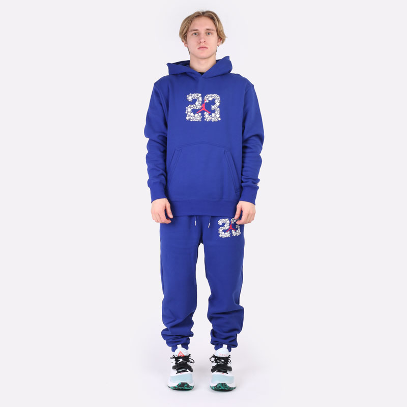мужская синяя толстовка Jordan Sport DNA Fleece Pullover Hoodie DJ0218-455 - цена, описание, фото 6