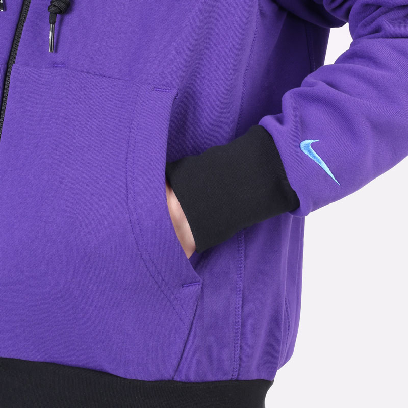 мужская фиолетовая толстовка Nike Los Angeles Lakers Courtside NBA Full-Zip Hoodie DB2189-504 - цена, описание, фото 3