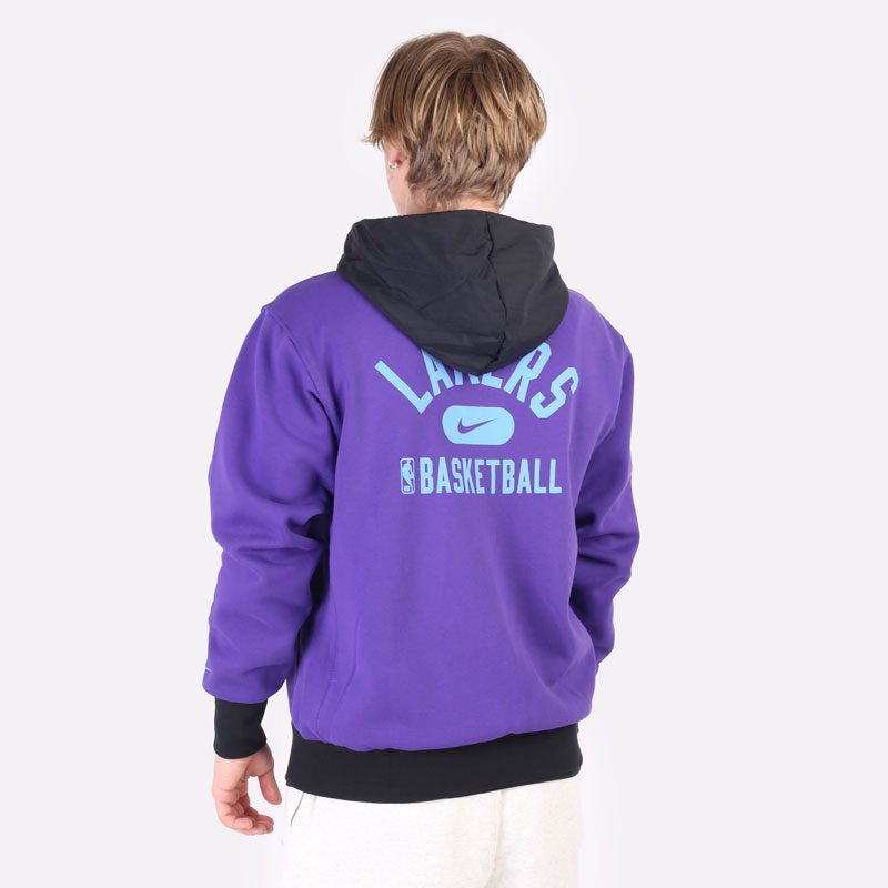 мужская фиолетовая толстовка Nike Los Angeles Lakers Courtside NBA Full-Zip Hoodie DB2189-504 - цена, описание, фото 4