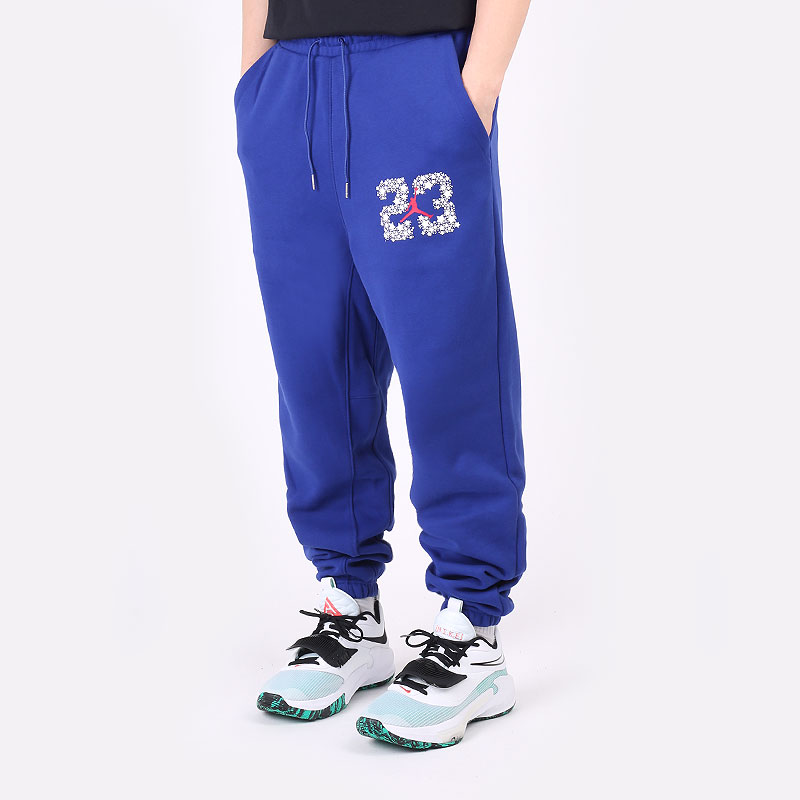 мужские синие брюки Jordan  Sport DNA Fleece Trousers DJ0190-455 - цена, описание, фото 1