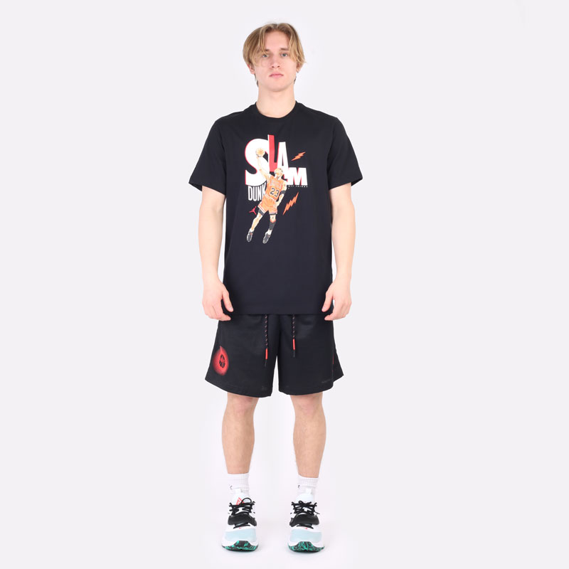 мужская черная футболка Jordan Game 5 T-Shirt DH8948-010 - цена, описание, фото 5