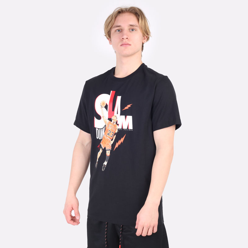 мужская черная футболка Jordan Game 5 T-Shirt DH8948-010 - цена, описание, фото 4