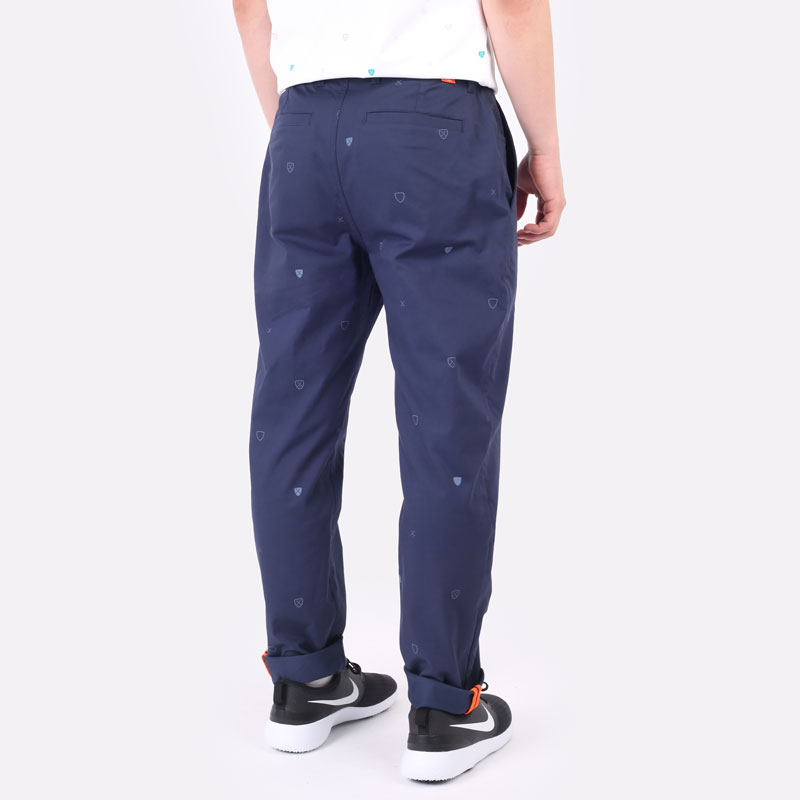 мужские синие брюки Nike Dri-Fit UV Chino Print Pant DH1288-010 - цена, описание, фото 4