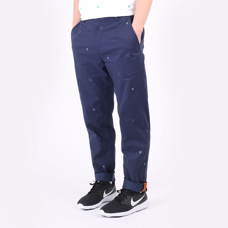 мужские синие брюки Nike Dri-Fit UV Chino Print Pant DH1288-010 - цена, описание, фото 1