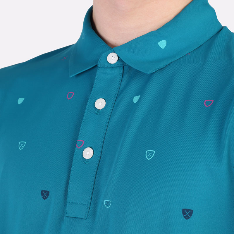 Поло Nike Dri-Fit Player Printed Golf Polo Shirt (DD0645-367)  - цена, описание, фото 2