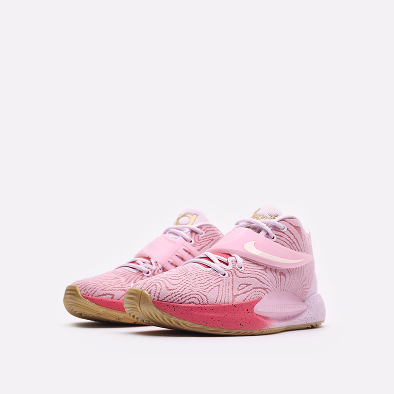 мужские розовые баскетбольные кроссовки Nike KD14 Seasonal DC9379-600 - цена, описание, фото 4