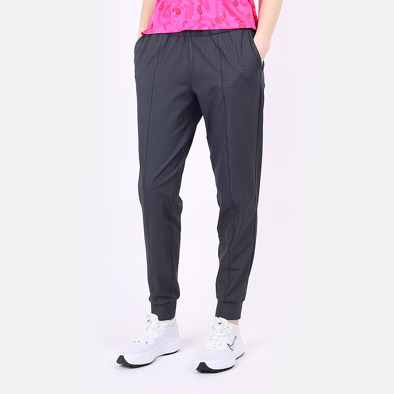 женские серые брюки Nike Dri-FIT UV Victory Women's Gingham Golf Joggers DA3151-010 - цена, описание, фото 1
