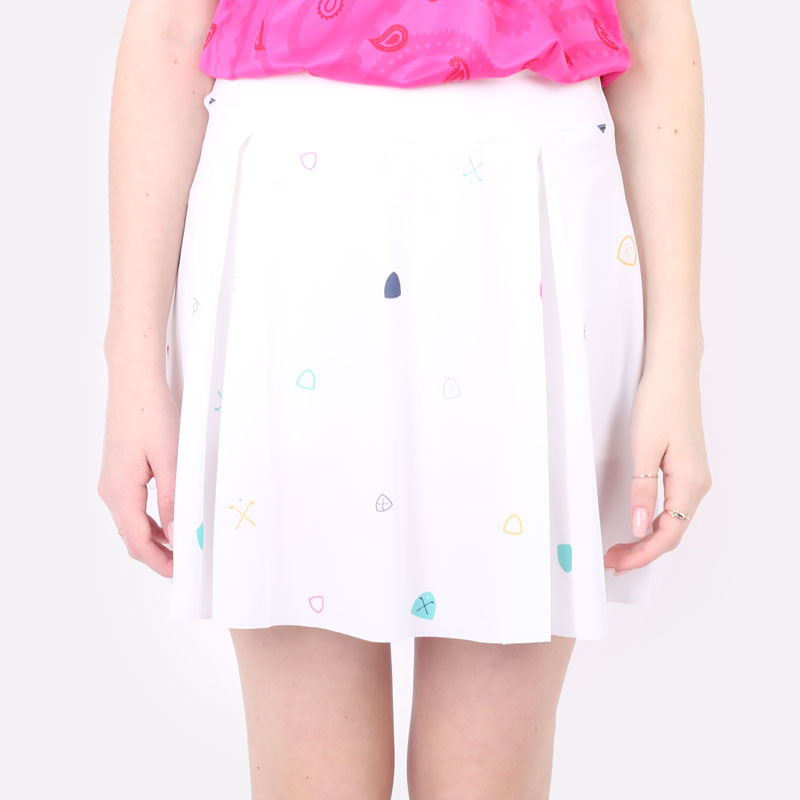 женская белая юбка Nike Club Skirt Women's Long Printed Golf Skirt DH2062-100 - цена, описание, фото 5