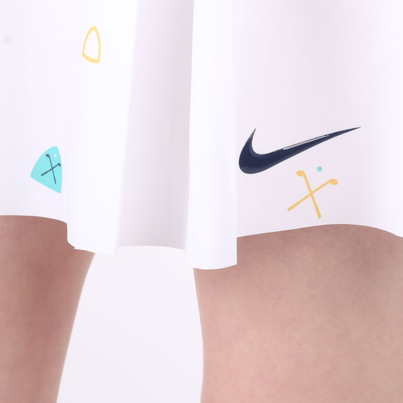 женская белая юбка Nike Club Skirt Women's Long Printed Golf Skirt DH2062-100 - цена, описание, фото 4