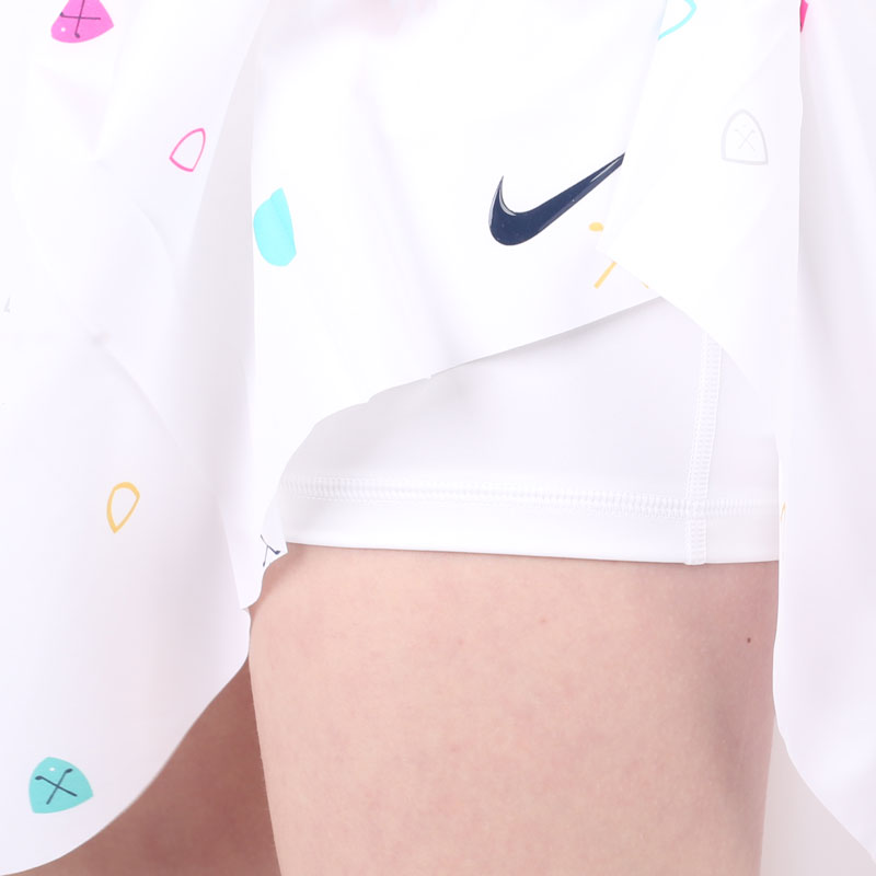 женская белая юбка Nike Club Skirt Women's Long Printed Golf Skirt DH2062-100 - цена, описание, фото 2